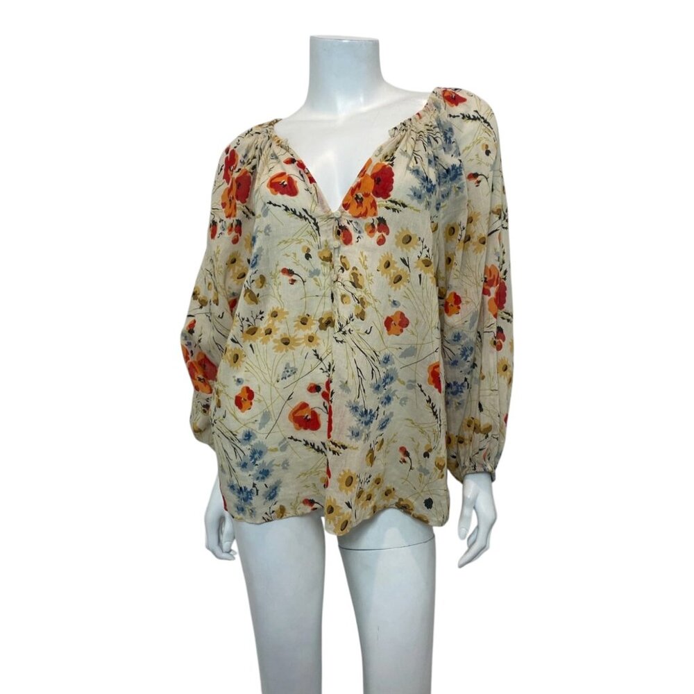 The Great. The Derby Top in Poppy Field Floral Size 0 $350